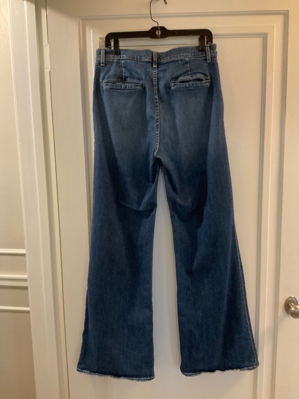 Nili Lotan Anna Wide-Leg Jeans in Medium Blue Wash sz 32 / see description - Picture 3 of 7